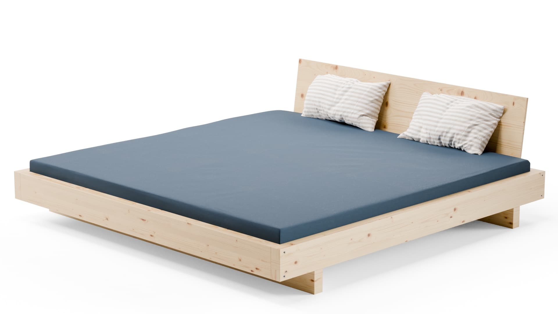 Bett Stuttgart Fichte Massivholz 200x200 cm