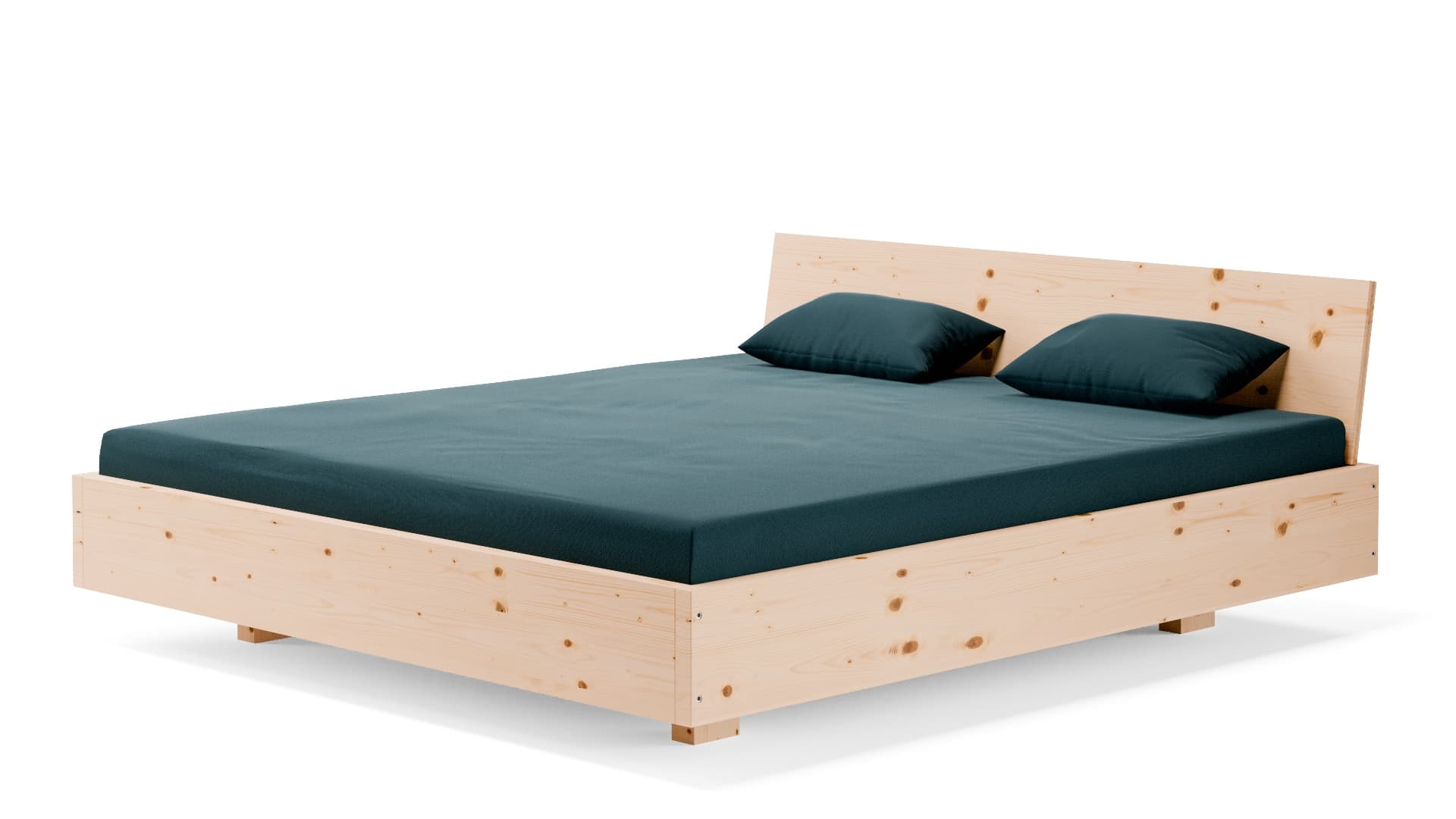 Dielenbett Zirbe Massivholz 180x200 cm