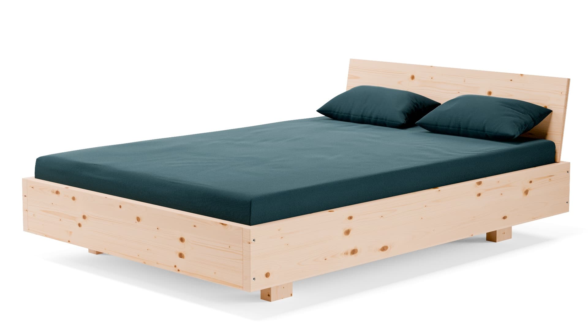 Dielenbett Zirbe Massivholz 160x200 cm